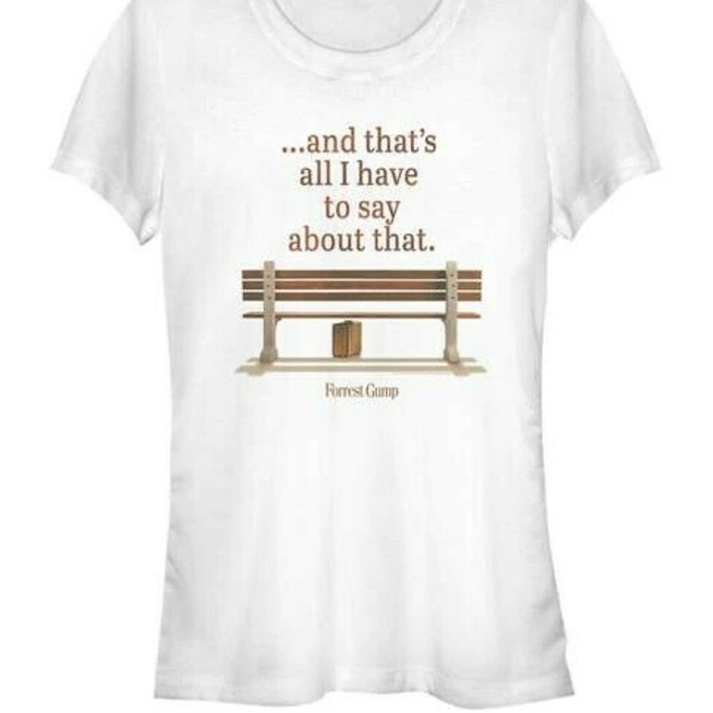 Forrest Gump Bus Bench Short Sleeve tshirt Sz: L